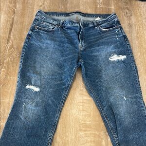 Old Navy Distressed Blue Jeans